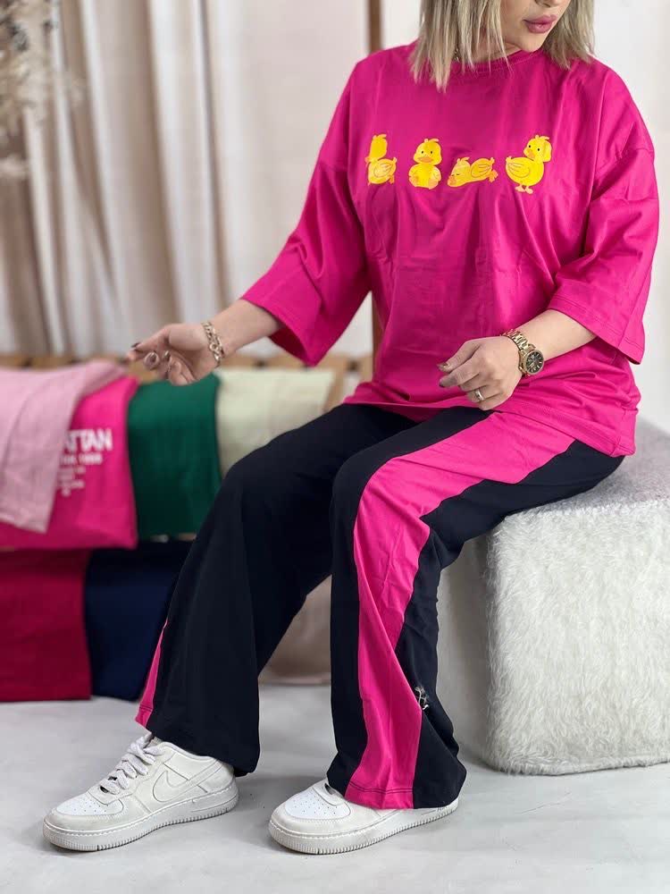 ست تیشرت شلوار لانگ جوجه