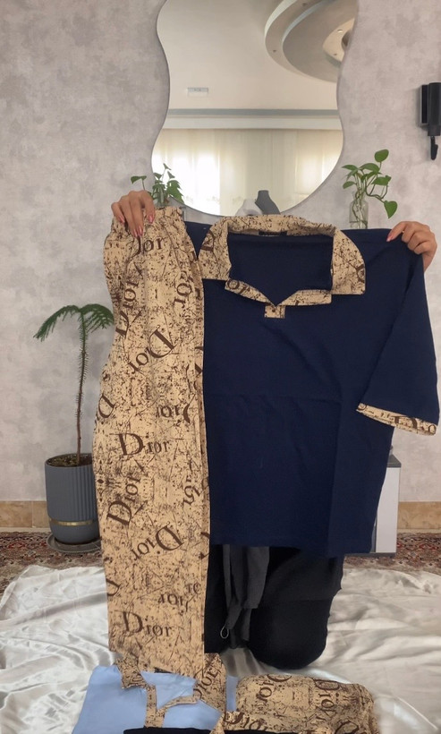 ست تیشرت شلواره پلوشرت قواره نرمال