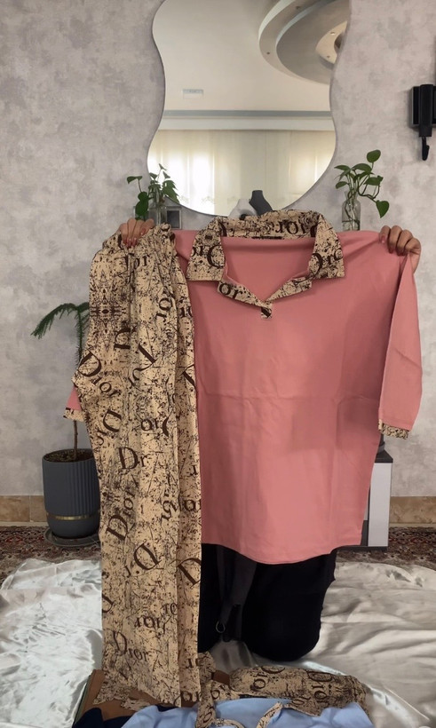 ست تیشرت شلواره پلوشرت قواره نرمال